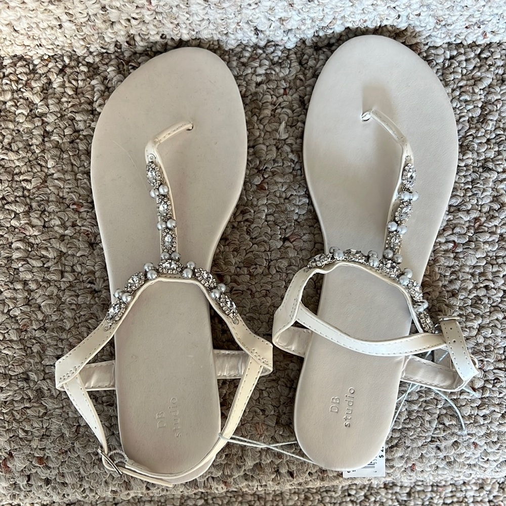 Brand new with tags - cute bridal sandals!